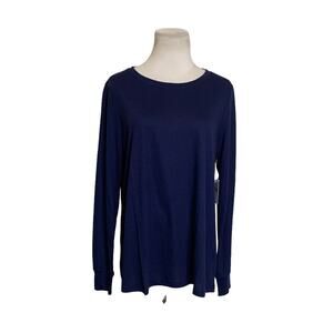 Torrid blue long sleeves crew neck top size M/L